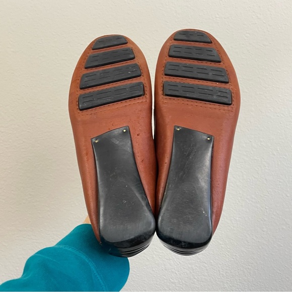 Robert Zur Petra Driving Moccasin Shoes Vintage Luggage Brown Glove Leather 8M - Picture 5 of 10